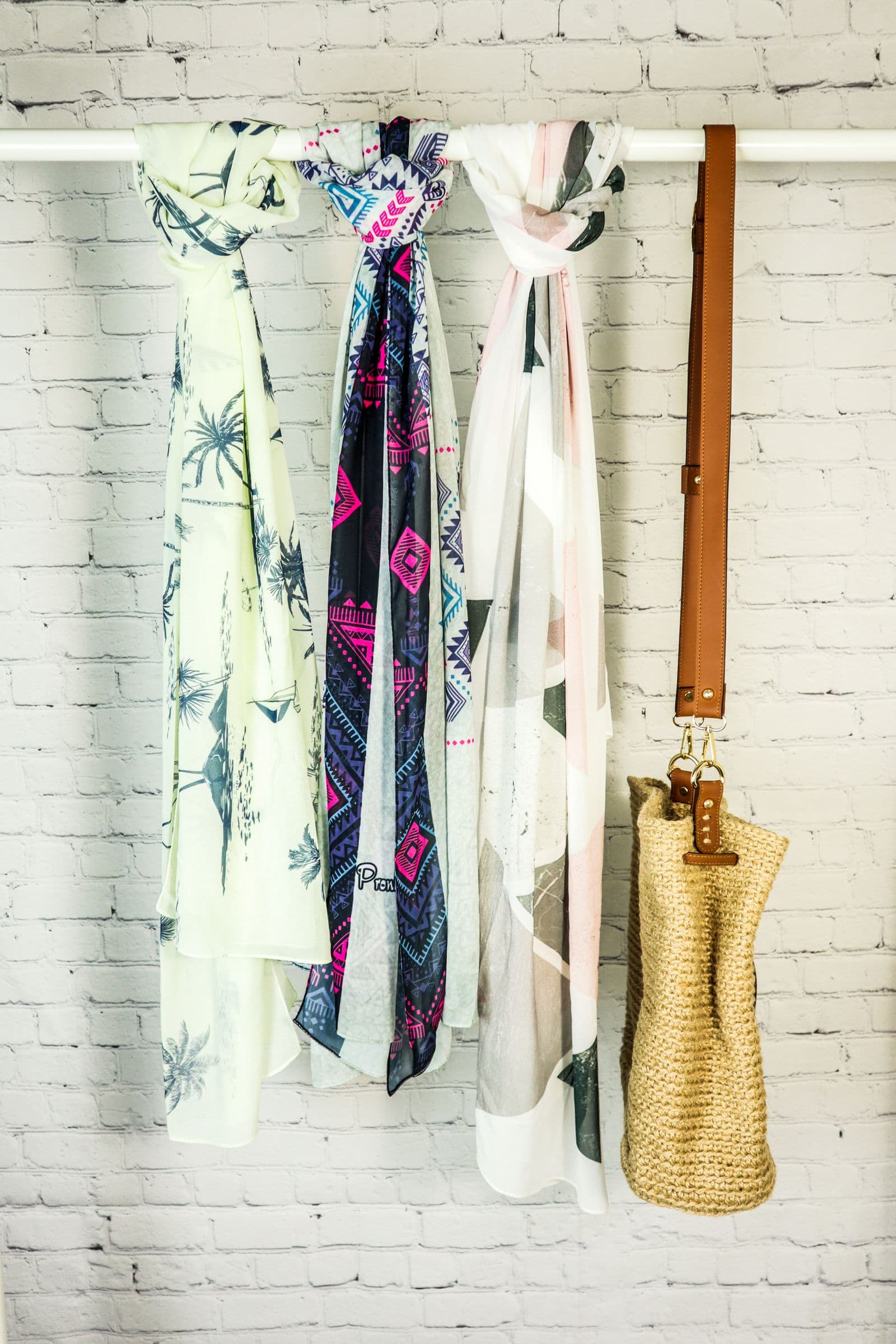 A collection of Manoviva stoles draped together
